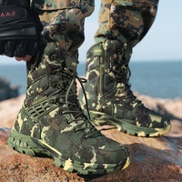 BAEWOON TB44 Bottes tactiques Delta imperméables de haute qualité, antidérapantes, respirantes, bottes de désert à tige haute, bottes d'entraînement en plein air pour homme