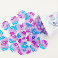 Capsules de lessive PVA en gros sous marque privée OEM, capsules de lavage 3 en 1, capsules de lessive