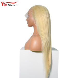 Vente en gros 100% perruque de cheveux Remy bruts non transformés Supreme 613 avec des styles droits de dentelle transparente - Product Image 2