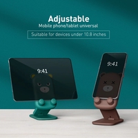 Penyangga Ponsel Lipat Portabel Kartun Lucu, Penopang Tablet, Dudukan Desktop untuk Ponsel
