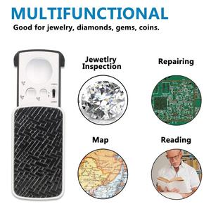 <span class=keywords><strong>Pull</strong></span> Lentille Optique Antidérapante Bijoux Loupe 30X60X90X Identification LED et Loupe UV Loupe Antique - Product Image 5