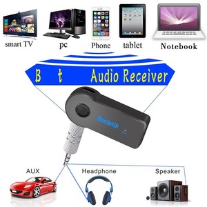 Best Seller Mini Electronics Portable <strong>Handsfree</strong> Wireless Dongle 3.5mm AUX Audio Car Adapter <strong>with</strong> <strong>Mic</strong> BT Car Receiver Transmitter