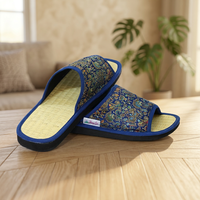 Semelles intérieures écologiques naturelles pour tongs plates, en caoutchouc tressé à la main, doublure chaude cannelle, massantes, pour l'hiver et l'été, pour la maison