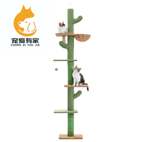 Tour d'activités pour chat d'intérieur, haute, avec griffoir, hauteur réglable, condo en bois écologique, luxe