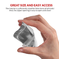 Sacs à joint plat en feuille d'aluminium personnalisés emballage en plastique BOPP transparent à fermeture éclair pour le stockage des aliments sacs à trois côtés à impression offset