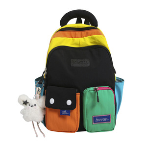 Mochila Casual de Poliéster Desmontable de Gran Capacidad, Ligera y Versátil, con Diseño Color Block y Múltiples Bolsillos, Estilo Moderno, Novedad 2026 - Product Image 6