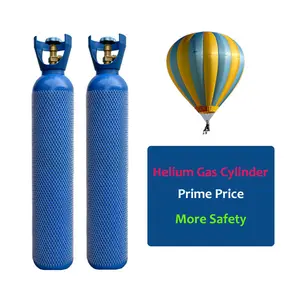 Yüksek saflıkta 150Bar 99.999% helyum gazı doldurulabilir helyum gazı tankı balon 40L