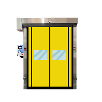 Porte à fermeture éclair rapide en PVC fiable et durable, système de réparation automatique, design moderne, système de contrôle électronique, intérieur étanche