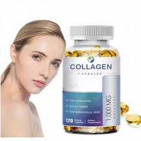 Complément Beauté Inter-Healthcare Collagène 500mg Gélules Molles Protéine Vitamine C pour Éclaircissement de la Peau Naturel Usage Adulte