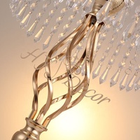 HY décoration de mariage événement et fête fournitures Table pièce maîtresse cristal perle rideau décoration mariage fleurs titulaire