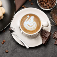 Mini cuillères à café en acier inoxydable 4 pouces, vente en gros, cuillères à expresso Demitasse