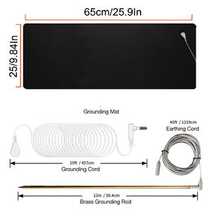Terapi terhubung bumi 25*65CM tikar pembumian dengan kabel 4.5M 30.4M kuningan batang pembumian untuk menghilangkan rasa sakit peradangan Kesehatan - Product Image 2