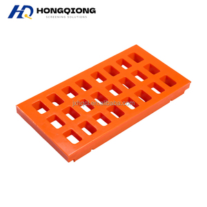 65x30mm Polyurethane Anti-Clogging Screen Panel Rail Mount PU Screening Media For Mining