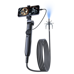 Endoscope Camera with Light HD Waterproof Flexible 6.4MM Automotive Snake Inspection Camera Compatible Android iOS - Product Image 1