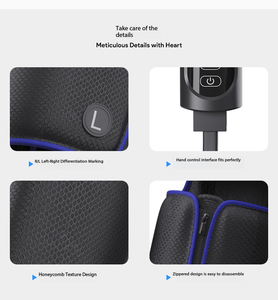 Masseur de jambes et de pieds avec chaleur pour la circulation et le soulagement de la douleur, bottes de compression d'air - Product Image 3