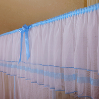 Kheng Moustiquaire élégante bicolore anti-chute avec porte à fermeture éclair Protection de lit à baldaquin pour chambres à coucher