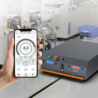 Robot AGV mobile industriel à navigation magnétique et évitement d'obstacles par laser pour l'automatisation des entrepôts et la livraison de matériaux en usine