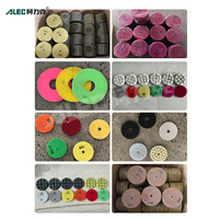 Disques de ponçage flexibles 80 mm pour machines à pierre, disques de polissage diamantés à liant résineux pour marbre et granit, utilisation humide et sèche