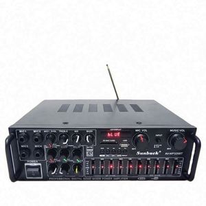 เครื่องขยายเสียงสเตอริโอระดับมืออาชีพ MP326BT กำลังขับ 400W+400W 4 โอห์ม โมโน 4 แชนแนล สำหรับใช้ในบ้าน พร้อม EQ บลูทูธ ตัวเครื่องโลหะ - Product Image 1