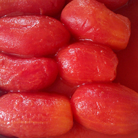 Tomates fraîches pelées avec basilic, arôme riche et herbes aromatiques, idéales pour la cuisine italienne, matière première pour une cuisine authentique.