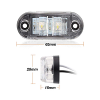 Feux de position latéraux ovales LED rouges durables TCYATO 12V 24V étanches pour voiture, remorque, camion