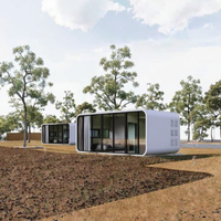 Maison conteneur capsule spatiale moderne, préfabriquée, modulaire et portable, 20ft 40ft, pour camp de travail, hôtel, extérieur