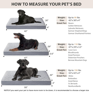 Cama Ortopédica Impermeable Extra Grande para Perros con Funda Extraíble y Lavable, Cama Acolchada con Múltiples Agujas para Perros <span class=keywords><strong>de</strong></span> Gran Tamaño - Product Image 4