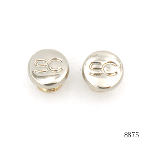 Rivets de sac en alliage de zinc de 8 mm, 10 pièces, clous métalliques personnalisables avec logo pour sacs à main ou décorations - Product Image 1