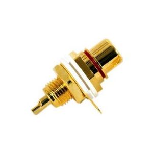 Gold Plated <b>Rca</b> Female Panel <b>Connector</b> Red Audio Video <b>Connector</b> - Product Image 3