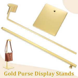 Stainless Steel Purse <b>Window</b> Display Racks Stands Boutique Counter Handbag Display Holder - Product Image 2