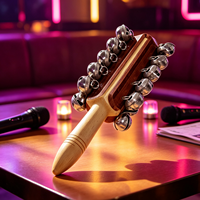 Wooden Handheld 21 Jingle Bells Percussion Instrument Toy for KTV Party Children Kid