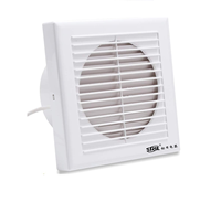 Ventilateur d'extraction mural pour salle de bain, 4 pouces (100 mm), en plastique ABS, avec moteur en cuivre pur, pour toilettes et douche