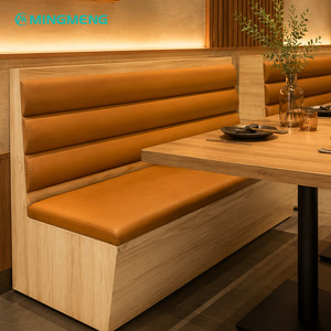 Modern Modern Restaurant Bench With PU Leather Upholstery Wood <b>Frame</b> Durable Commercial Furniture for Cafes Bars Dining - Product Image 2