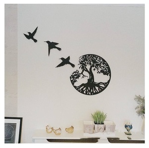 Tenture murale en fer au design moderne personnalisé Pièce fraîche pour la décoration intérieure avec options de taille, de forme et de couleur - Product Image 3