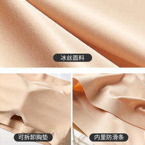 Nuovo colore solido Bustier senza spalline traspirante Anti-dislodgement <span class=keywords><strong>Top</strong></span> <span class=keywords><strong>Top</strong></span> estivo Casual canottiere - Product Image 3