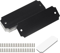Plaques vierges en acier inoxydable pour gravure laser avec vis, durables et montables, pour signalétique industrielle et étiquettes artisanales