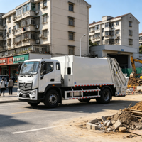 Camion compacteur d'ordures Foton à moteur Cummins 4x2, pneus arrière doublement épaissis, vente directe usine