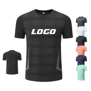 Camisetas Deportivas de Manga Corta de Secado Rápido y Corte Ajustado para Hombre, Camisetas de Compresión para Correr, Gimnasio, Fitness - Product Image 1