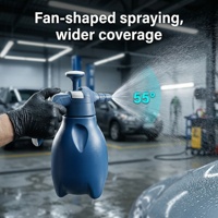 DJ-MF002 Pulvérisateur de mousse manuel haute pression 2L multi-buses pour lavage auto, outil de nettoyage domestique et automobile en PP de qualité alimentaire, ergonomique