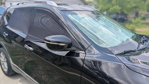 Écran de confidentialité pour fenêtre latérale de voiture, haute élasticité, 2 pièces, maille respirante, couverture d'écran de fenêtre de voiture - Product Image 2