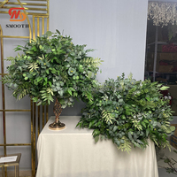 Grands centres de table floraux SMS, boule de fleurs artificielles roses, centre de table de mariage
