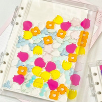 Carnet à anneaux en acrylique DIY avec couverture personnalisée, fait main, portable, pour planificateur et fournitures de voyage, 5 pouces, écologique, imprimé UV, découpé au laser