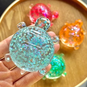 Large TPR Maltose Sugar <b>Glitter</b> Turtle Squishy Stress-Relief Squeeze Toy High Quality Slow-Rebound Toy for Gift - Product Image 1