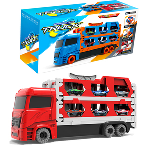 Productos de tendencia, transportador de <span class=keywords><strong>pista</strong></span> grande de eyección múltiple, juguete de aleación, coche, catapulta, deformación, camión plegable, juguetes para los niños - Product Image 4
