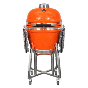 SEB KAMADO 21 pulgadas grande negro cerámica Kamado 21 26 pulgadas huevo <span class=keywords><strong>Asador</strong></span> <span class=keywords><strong>De</strong></span> carbono barbacoa parrilla al aire libre acero Metal carbón barbacoa hogar - Product Image 1