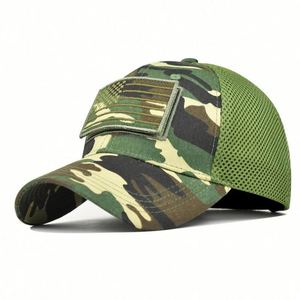 Wholesale Custom Camouflage Mesh Baseball Cap Summer America Flag Velcro <b>Patch</b> logo Camo Hats Trucker Hat - Product Image 2