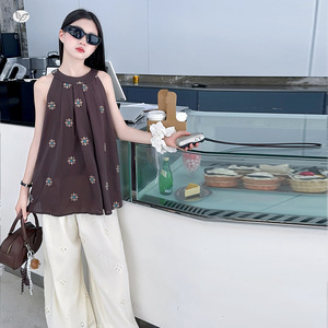 Set di Abbigliamento Estivo 2026 per Ragazze Adolescenti: Top e Pantaloni 2 Pezzi, Moda Casual per Vacanze e Uso Quotidiano - Product Image 2