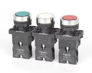 Nouveau et original – Série XA2 – Bouton-poussoir lumineux complet XA2EW34M1 XA2EW34M2 – Retour par ressort rouge - Product Image 5