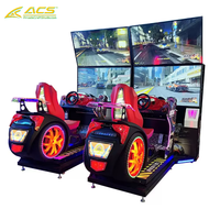 Console de course automobile à double écran ACS Factory One Stop Wholesale, simulateur 3D, jeux de course vidéo, machine d'arcade