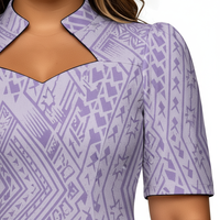 Ensemble deux pièces décontracté d'été pour femme, imprimé géométrique violet, blazer à manches courtes et jupe, infroissable, écologique, pour le bureau et les soirées
